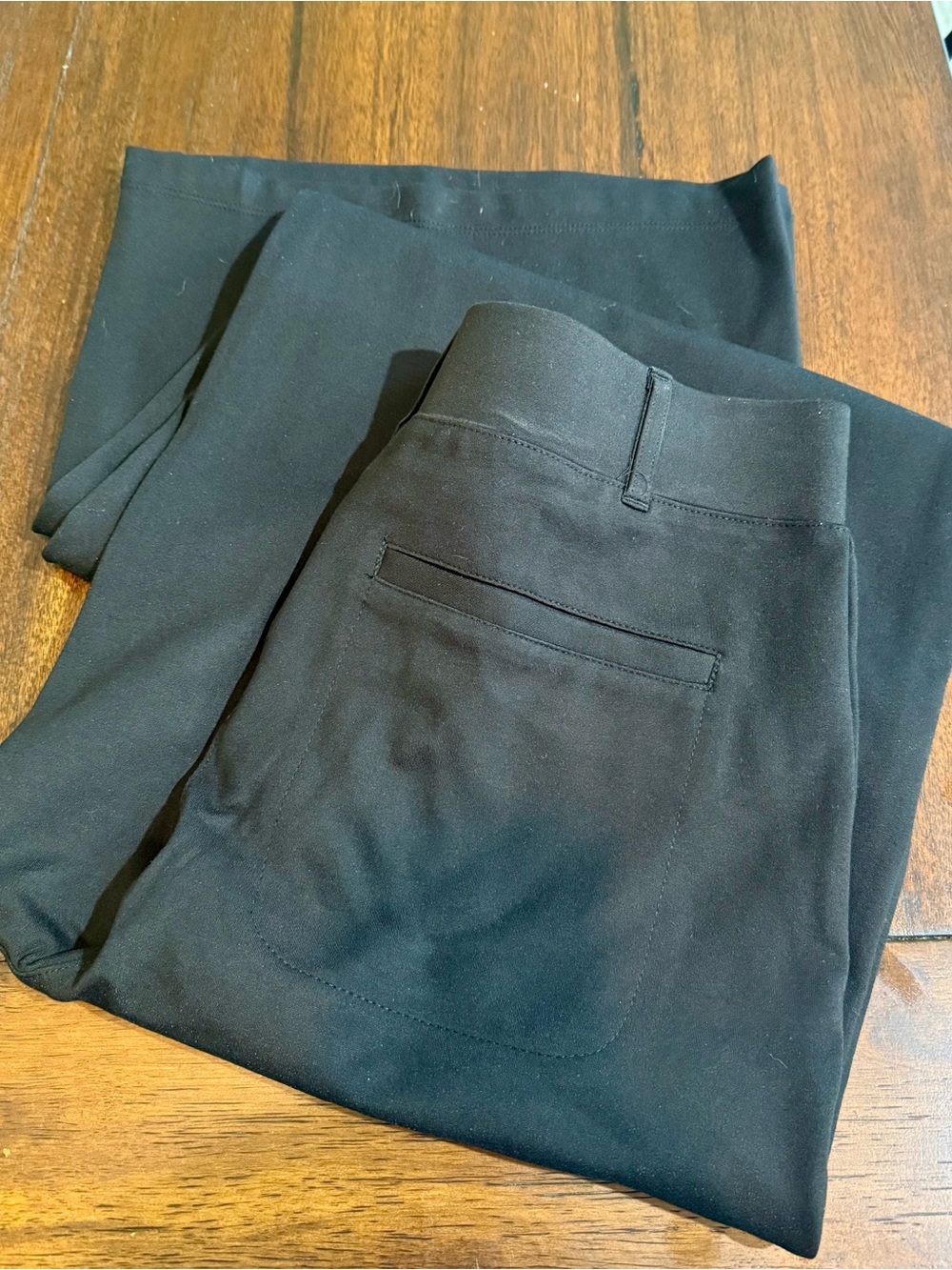 Betabrand Wide-Leg Pants in Black